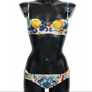 Dolce & Gabbana Lemon Majolica Bikini (1T, 38IT,XS)
